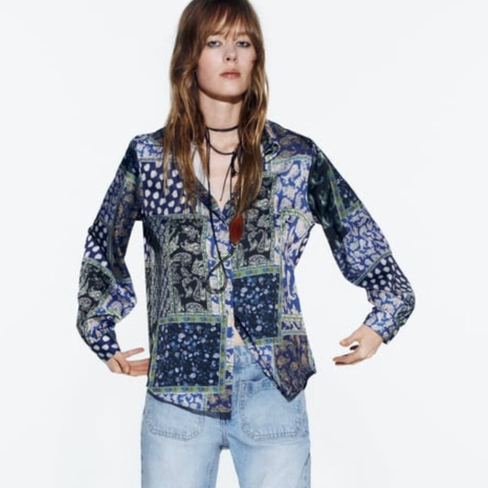 Zara Patchwork shirt